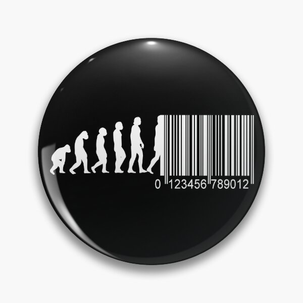 Item preview, Evolution of Man Barcode designed and sold by SkyAfterDusk.