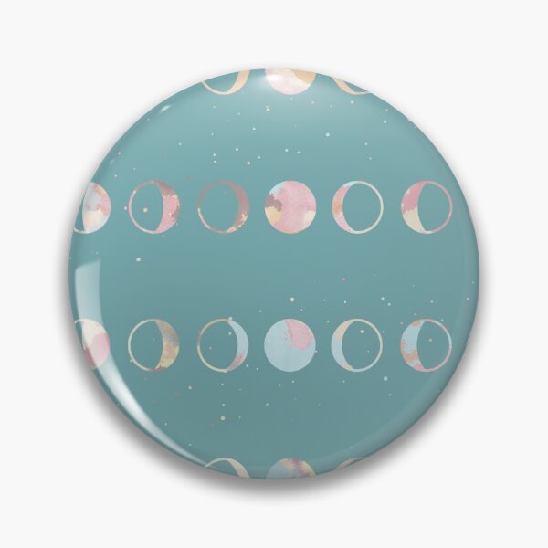 Item preview, Bright Blue Moon Phase  designed and sold by Moon Fern Vintage.
