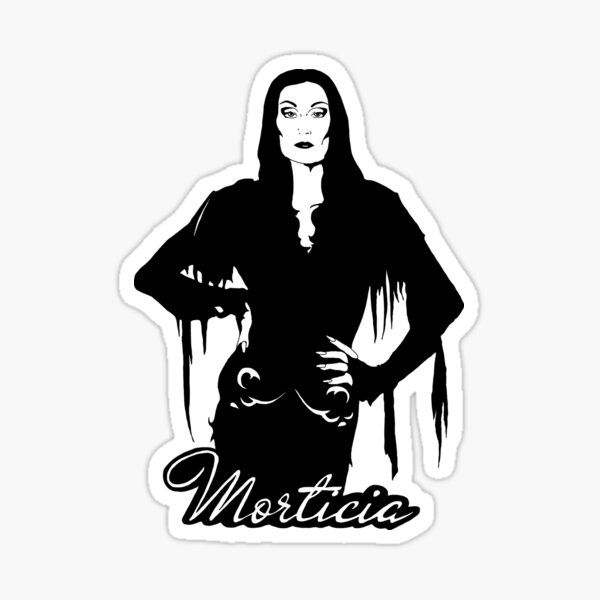 morticia addams,the addams family,ladies of horror,black and white,olivia t...