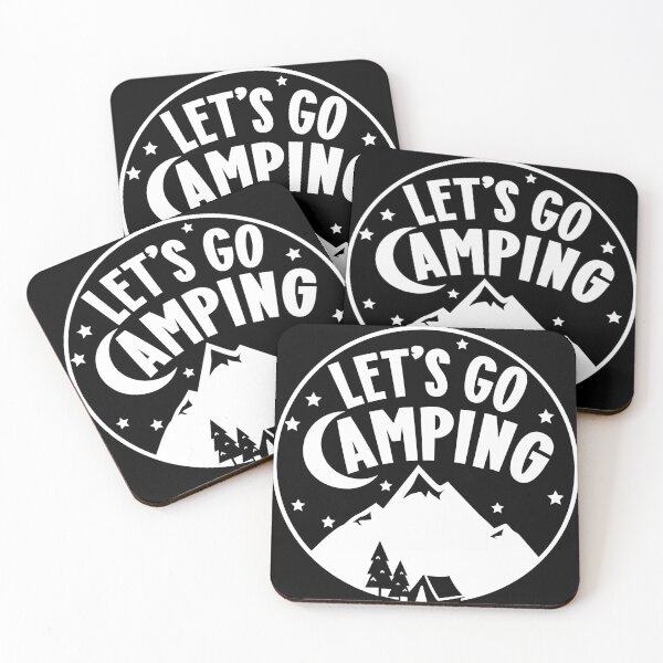 Item preview, Let's Go Camping In The Mountains Quote  designed and sold by MysticMagpie.