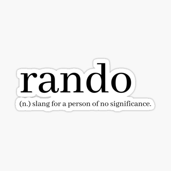 Rando Long Sticker
