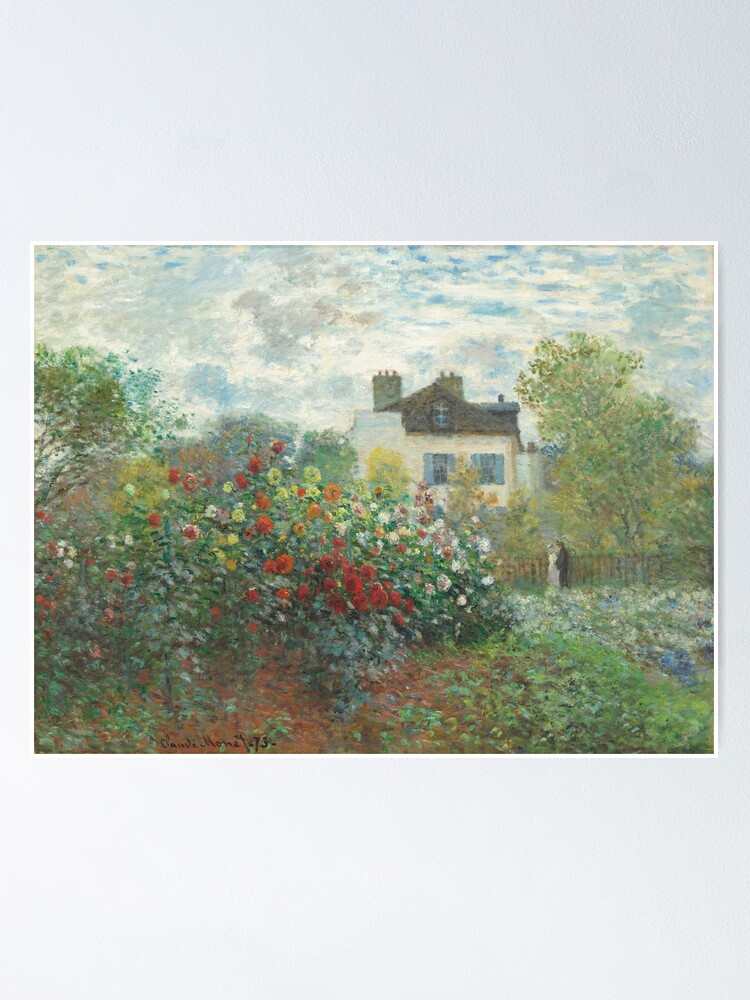 Pegatina «La Casa Del Artista En Argenteuil (1873) De Claude Monet» De