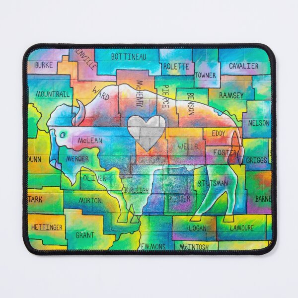 Item preview, Colorful Counties of ND designed and sold by Jerry Walter.