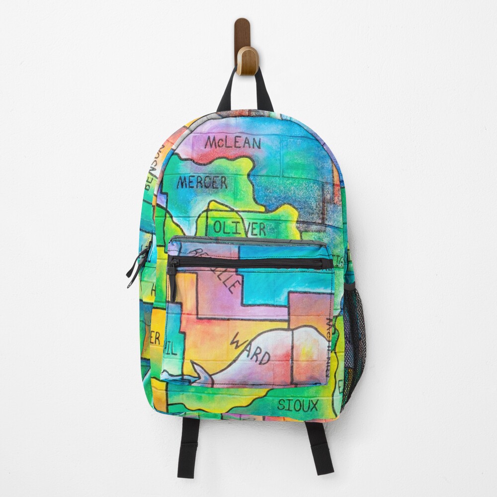 Colorful Counties of ND Backpack