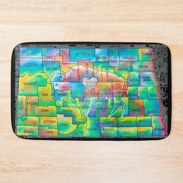 Item preview, Colorful Counties of ND designed and sold by Jerry Walter.