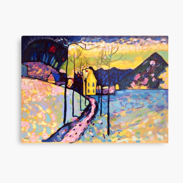 Wassily Kandinsky "Winter Landscape" Metal Print