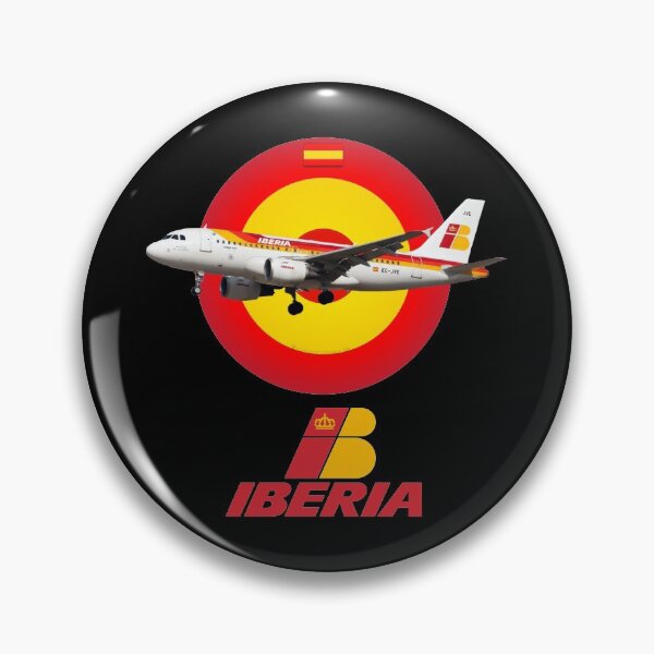 Item preview, Iberia AirLine Spain Retro Logo Airplane Airport designed and sold by Cuatrocaminos.