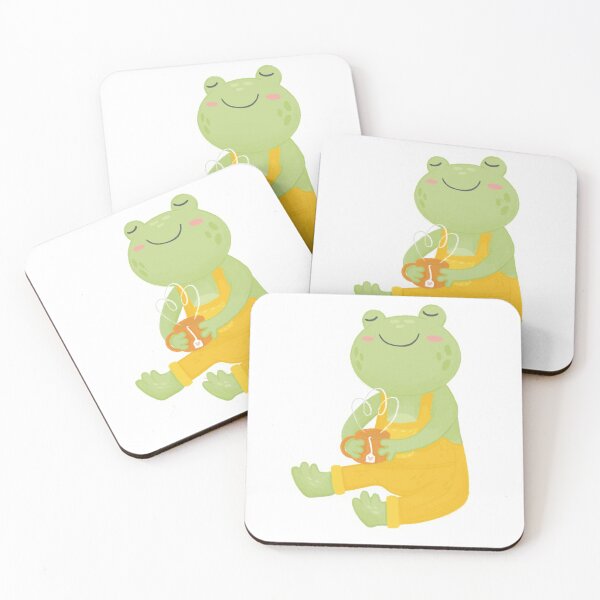 Item preview, Frog with a Cup of Tea designed and sold by SleepyLilSloth.