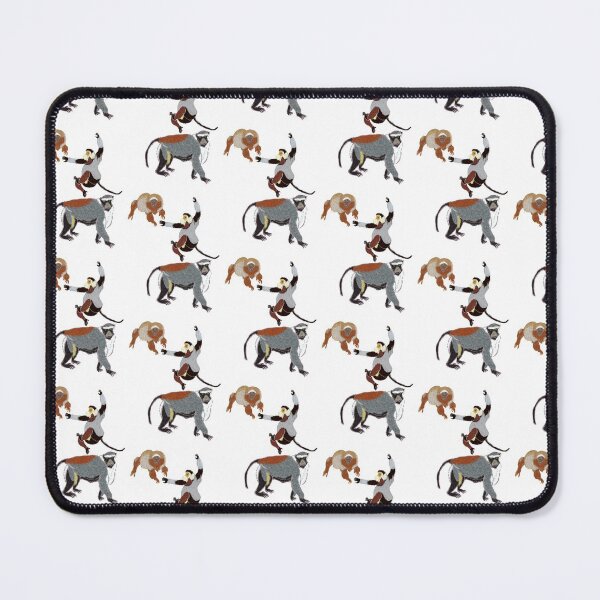 Item preview, A trio of monkeys white tailed titi, red shanked douc, diana monkey designed and sold by NatureDesigned.