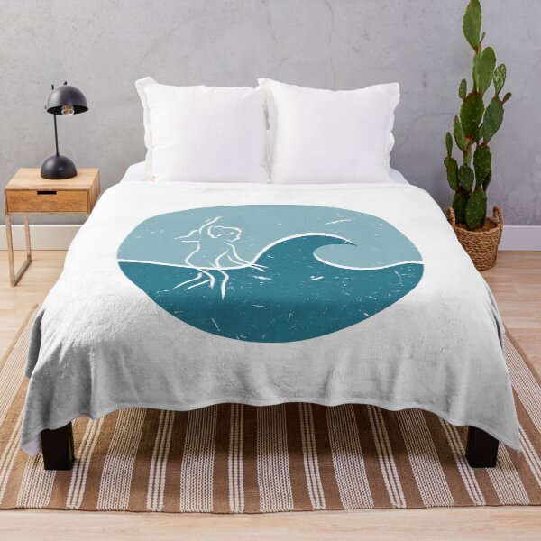Item preview, Surf wave with textured circle backgroung illustration designed and sold by Sulcos.