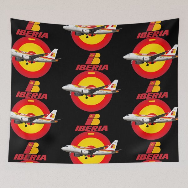 Item preview, Iberia AirLines Spain Retro Logo Airplane Airport Spanish designed and sold by Cuatrocaminos.