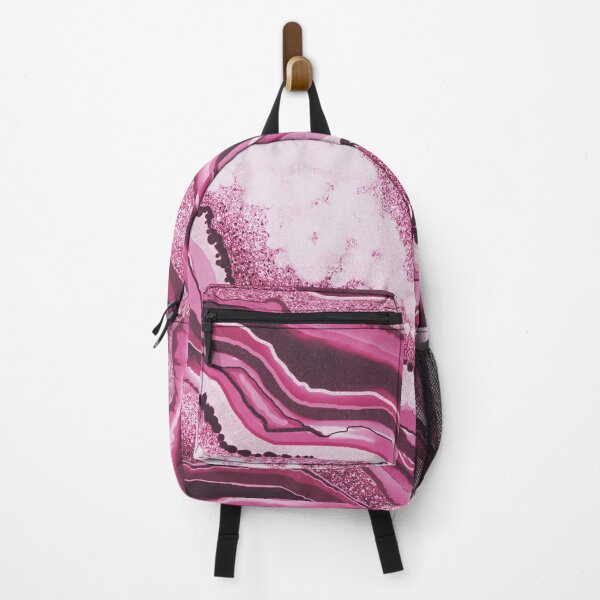 Item preview, Modern Abstract Hot Pink Agate Geode Gemstone Crystal designed and sold by tanjica.