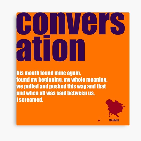 conversation Canvas Print