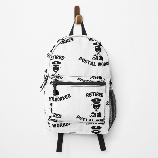 Item preview, Retired Postal Worker Simple Black And White designed and sold by LuckyKermit.