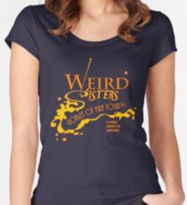 The Weird Sisters Goblet of Fire Tour '94 yellow Women's Fitted Scoop T-Shirt