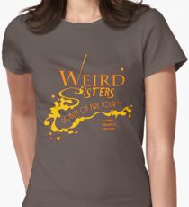 The Weird Sisters Goblet of Fire Tour '94 yellow Women's Fitted T-Shirt