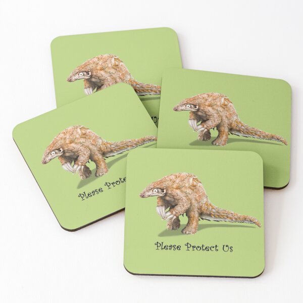 Item preview, Protect the Pangolin | Cartoon Pangolin  designed and sold by Snootrac.