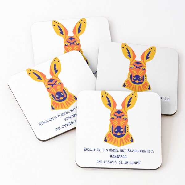 Item preview, Evolution is a snail, but Revolution is a kangaroo; one crawls, other jumps! designed and sold by Sweet-radhia.