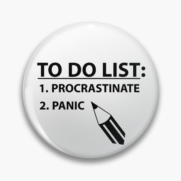 Item preview, Funny Slacker To Do List: Procrastinate & Panic designed and sold by StudioTina.