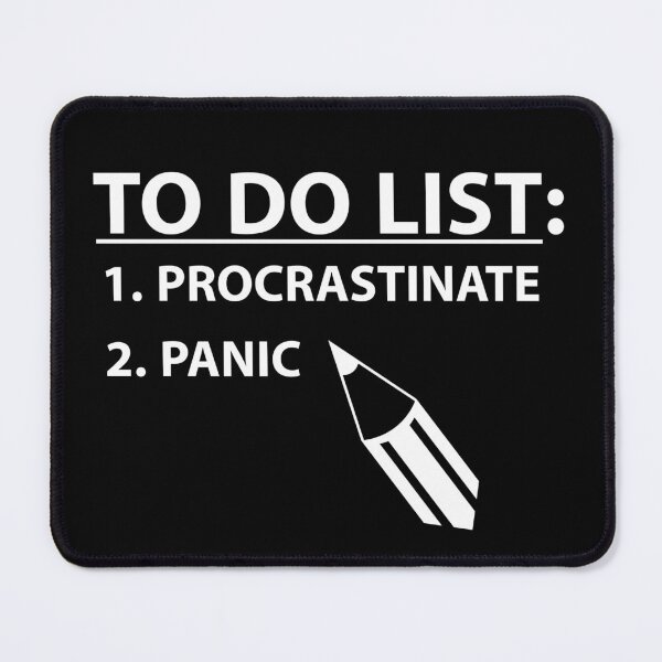 Item preview, Funny Slacker To Do List: Procrastinate & Panic designed and sold by StudioTina.