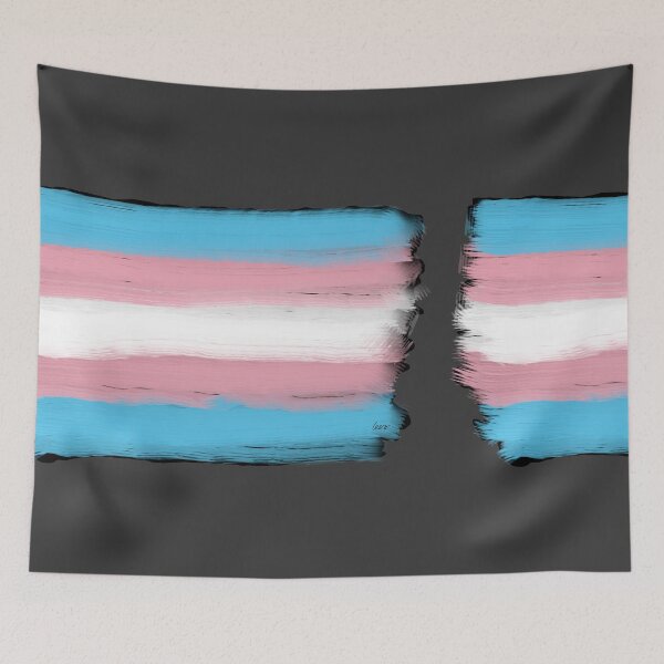 Artikelvorschau, trans flag entworfen und verkauft von MentaLee.