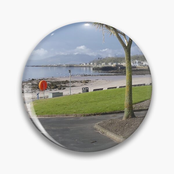 Item preview, Newton Beach,Millport with snow capped Arran in the distance designed and sold by Charles Kelly.