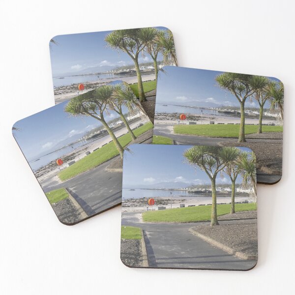 Item preview, Newton Beach,Millport with snow capped Arran in the distance designed and sold by Charles Kelly.