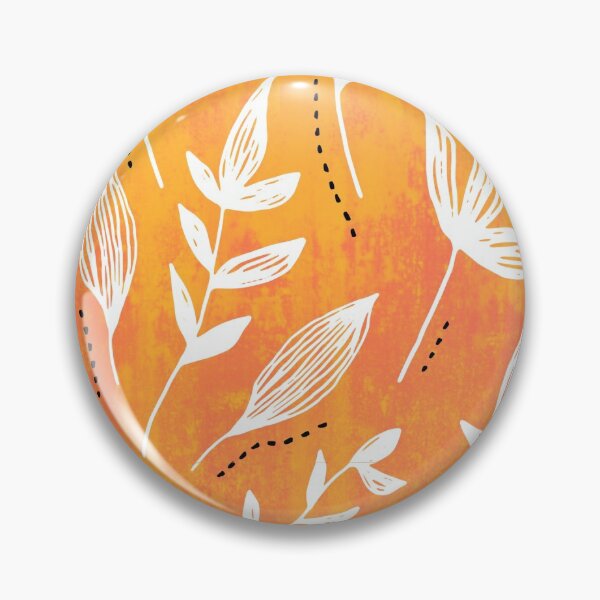 Item preview, Floral Wallpaper - Orange designed and sold by Timeknights.