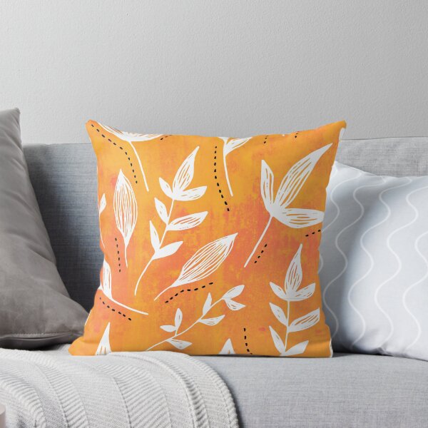 Item preview, Floral Wallpaper - Orange designed and sold by Timeknights.