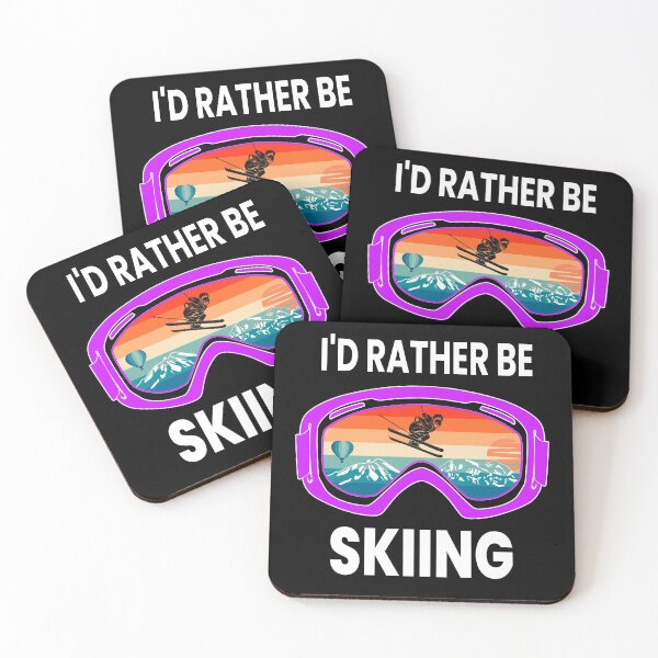 Item preview, I'd Rather Be Skiing Purple designed and sold by ZiesMerch.