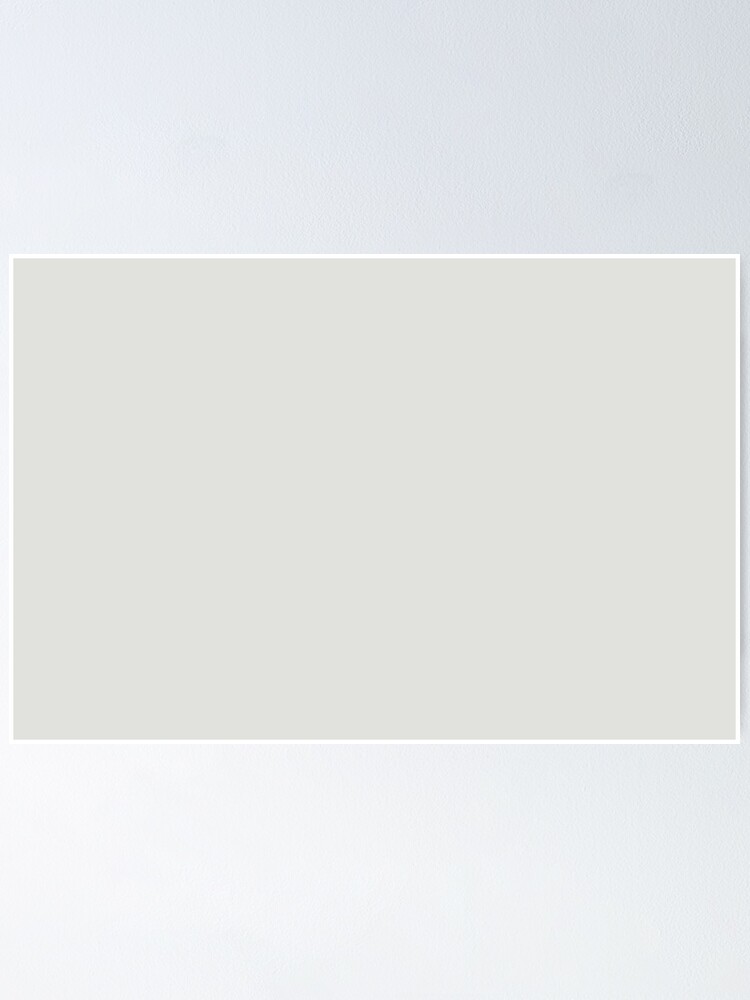 Poster « Lin White Solid Color Pairs Dulux 2022 Popular Color Letters