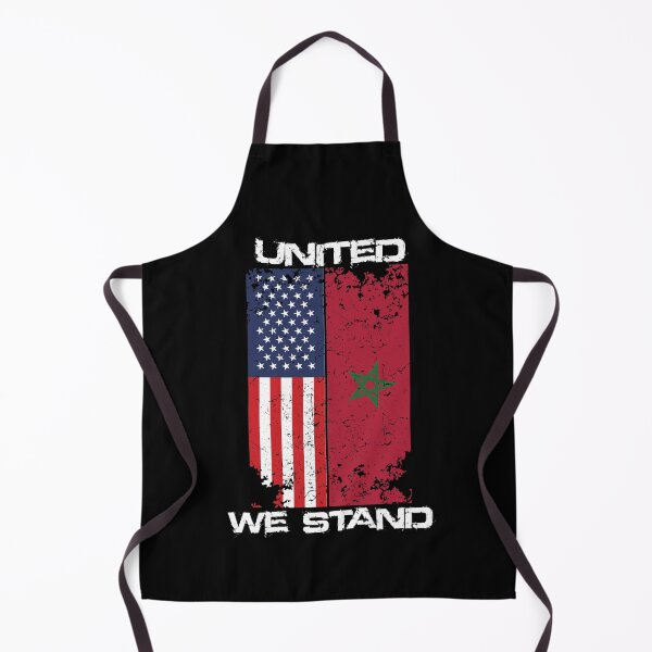 Item preview, United We Stand, Morocco and USA Flag Retro Style, Proud to be Half American Half Moroccan, designed and sold by Recti.