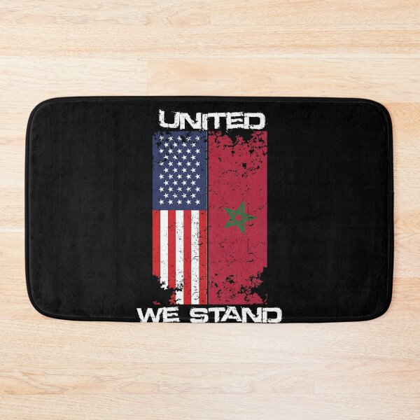 Item preview, United We Stand, Morocco and USA Flag Retro Style, Proud to be Half American Half Moroccan, designed and sold by Recti.