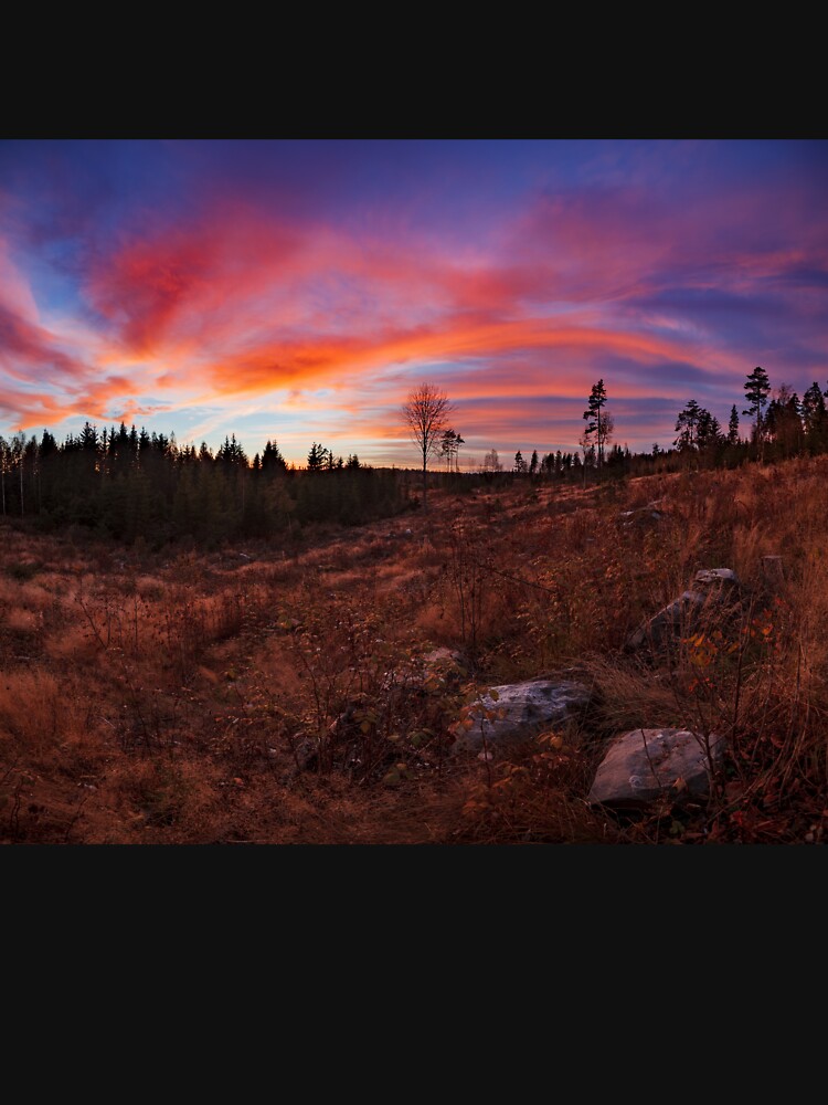Beautiful vibrant sunset clouds landscape by Juhku