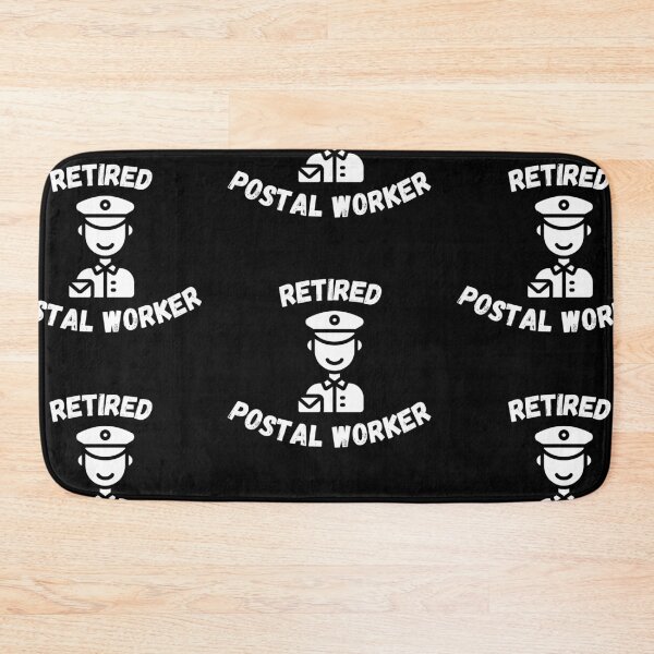 Item preview, Retired Postal Worker Simple In Black designed and sold by LuckyKermit.