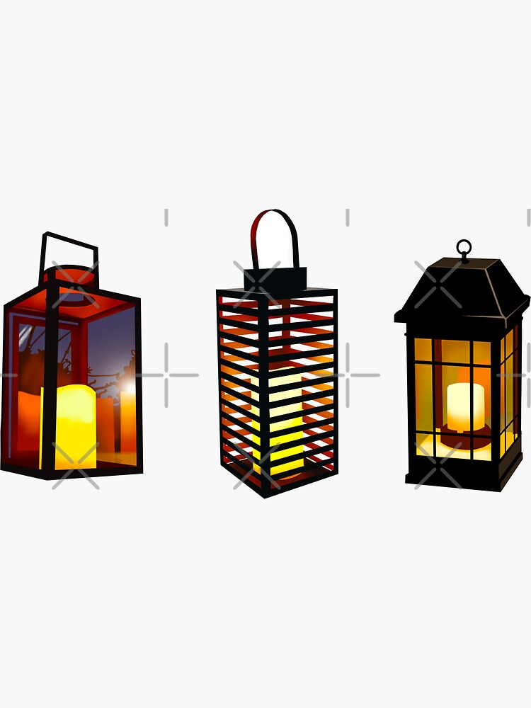 "Lantern sticker pack" Sticker by Kyiomi Redbubble