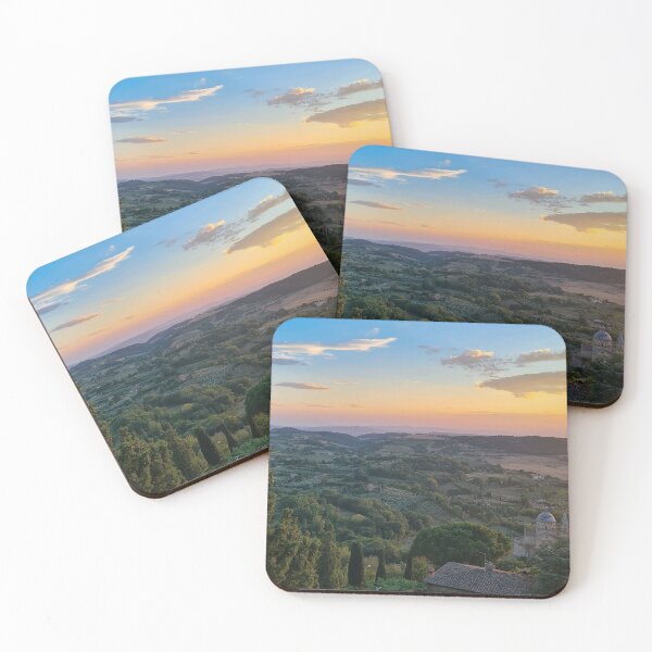 Item preview, Sunset in Montepulciano, Italy, Europe, Tuscany, Sanctuary of the Madonna di San Biagio designed and sold by TravelNotes.