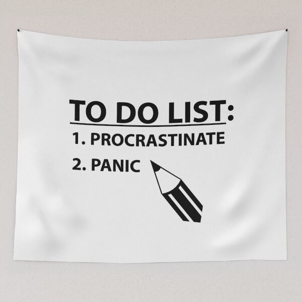 Item preview, Funny Slacker To Do List: Procrastinate & Panic designed and sold by StudioTina.