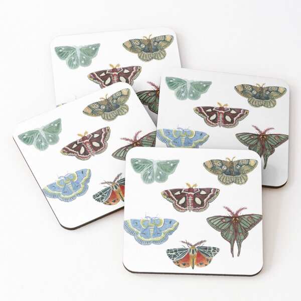 Item preview, Watercolor Moths designed and sold by paintedpansy.