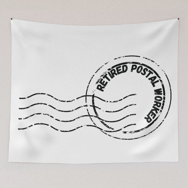 Item preview, Retired Postal Worker Envelope Stamp designed and sold by LuckyKermit.