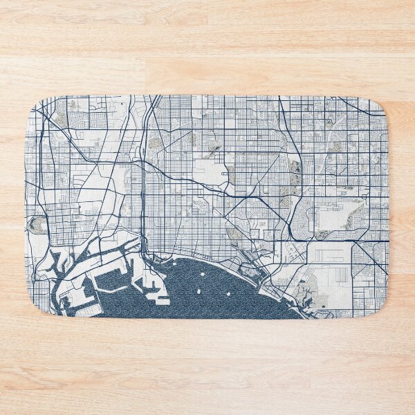 Item preview, Long Beach City Map of California, USA - Coastal designed and sold by deMAP.