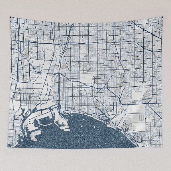 Item preview, Long Beach City Map of California, USA - Coastal designed and sold by deMAP.