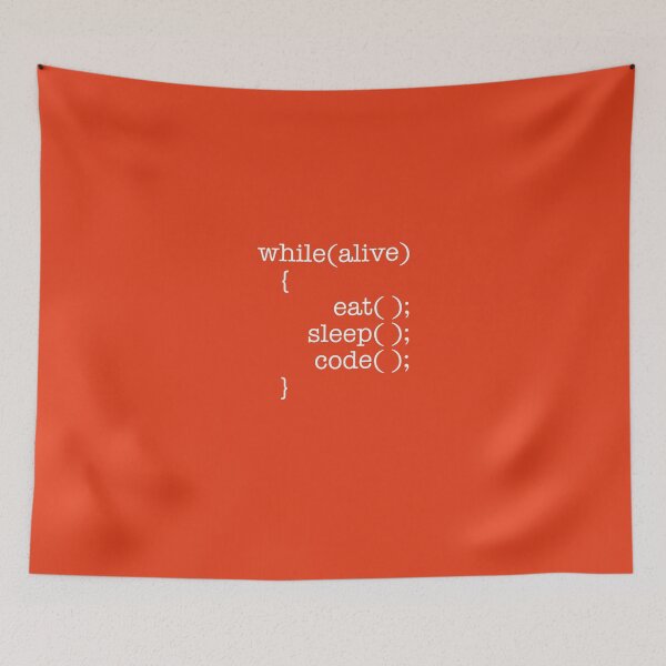 Artikelvorschau, Während Alive Eat Sleep Code entworfen und verkauft von AlwaysAwesome.