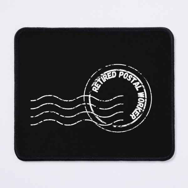 Item preview, Retired Postal Worker Envelope Stamp In Black designed and sold by LuckyKermit.