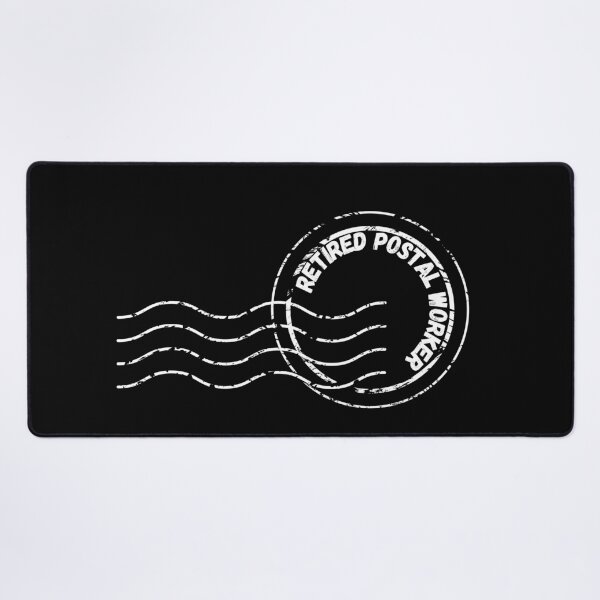 Item preview, Retired Postal Worker Envelope Stamp In Black designed and sold by LuckyKermit.
