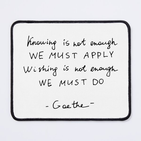 Item preview, Goethe - quote. Text / Black Letter. designed and sold by Nia-Chi.
