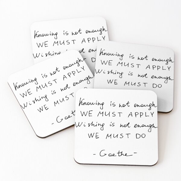 Item preview, Goethe - quote. Text / Black Letter. designed and sold by Nia-Chi.