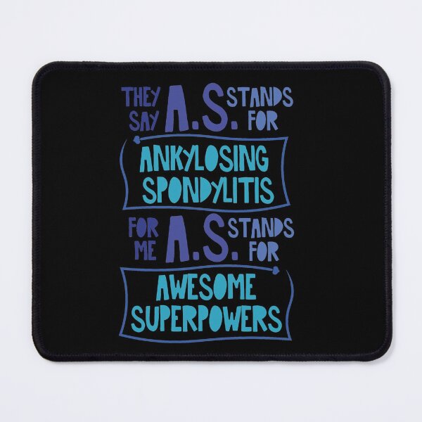 Item preview, AS WARRIOR SUPERPOWERS (Blue Version) - ANKYLOSING SPONDYLITIS AWARENESS designed and sold by The Chronic's  Chronicles.