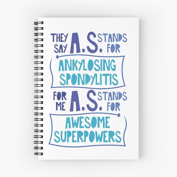 Item preview, AS WARRIOR SUPERPOWERS (Blue Version) - ANKYLOSING SPONDYLITIS AWARENESS designed and sold by The Chronic's  Chronicles.