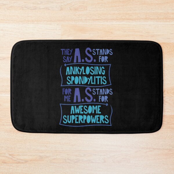 Item preview, AS WARRIOR SUPERPOWERS (Blue Version) - ANKYLOSING SPONDYLITIS AWARENESS designed and sold by The Chronic's  Chronicles.